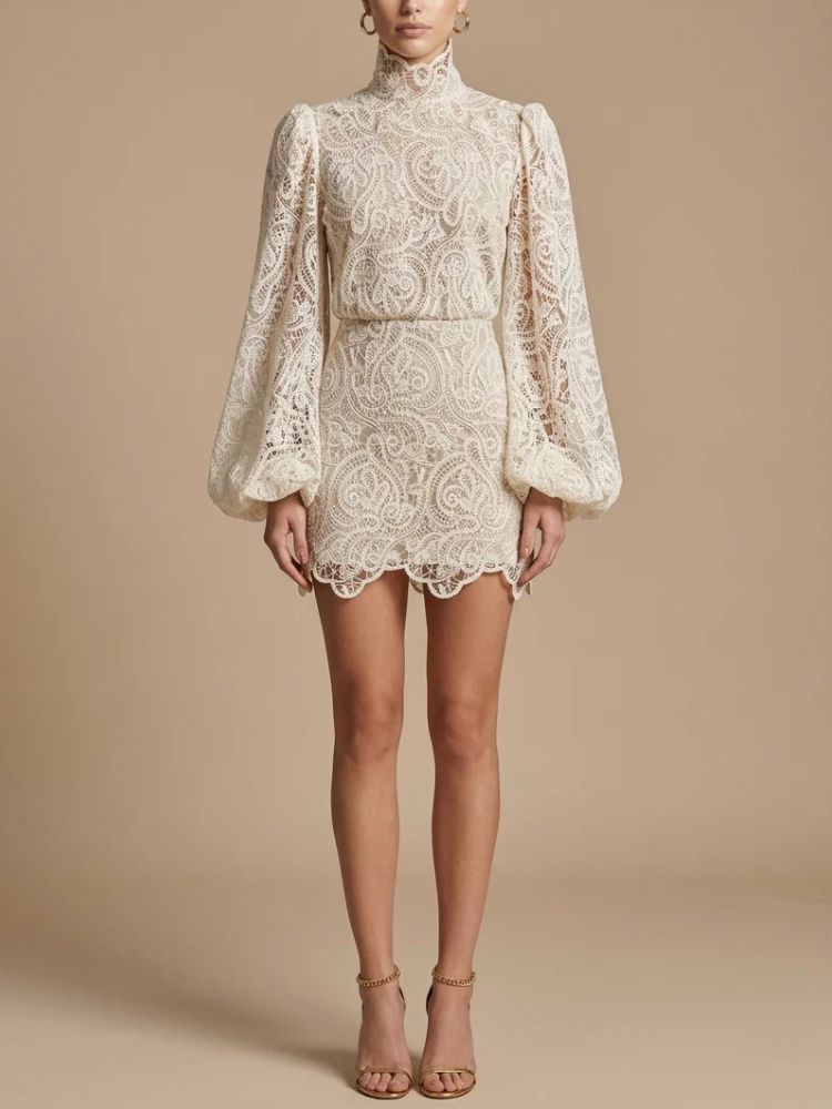 Dames Kanten Set met Top en Minirok