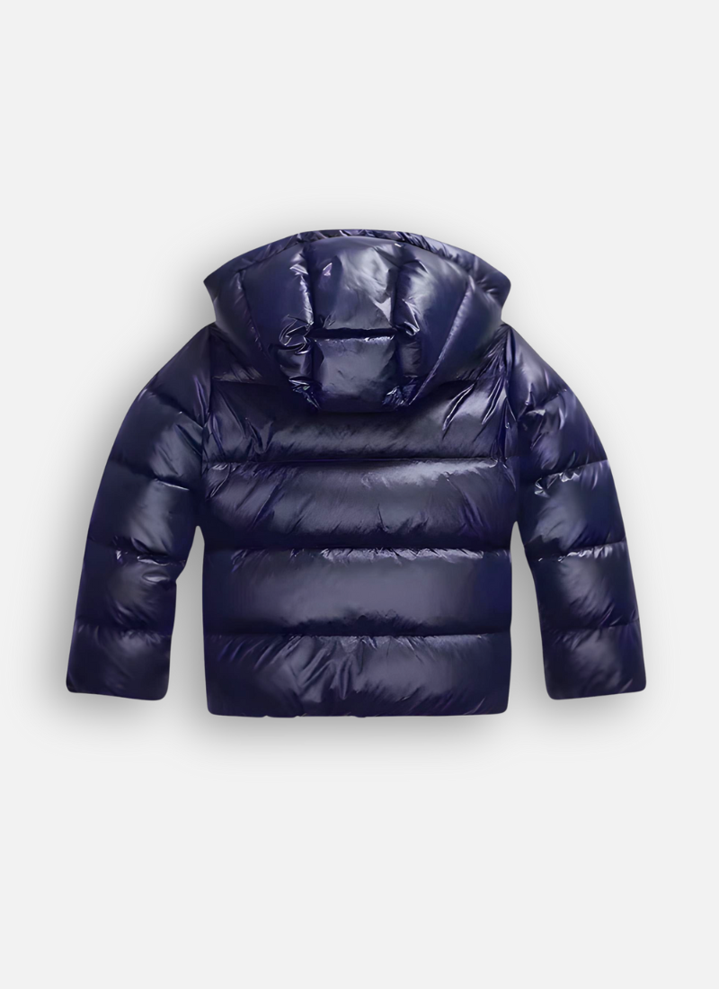 Dames Puffer Winterjas met Capuchon en Glanzende Buitenlaag