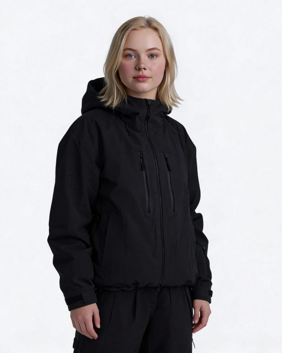 Dames Skijas met Capuchon en Meerdere Zakken