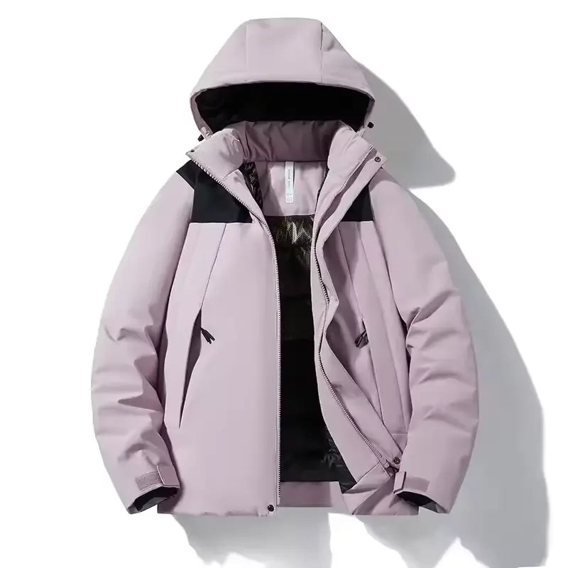 Dames Skijas met Capuchon en Ritssluiting