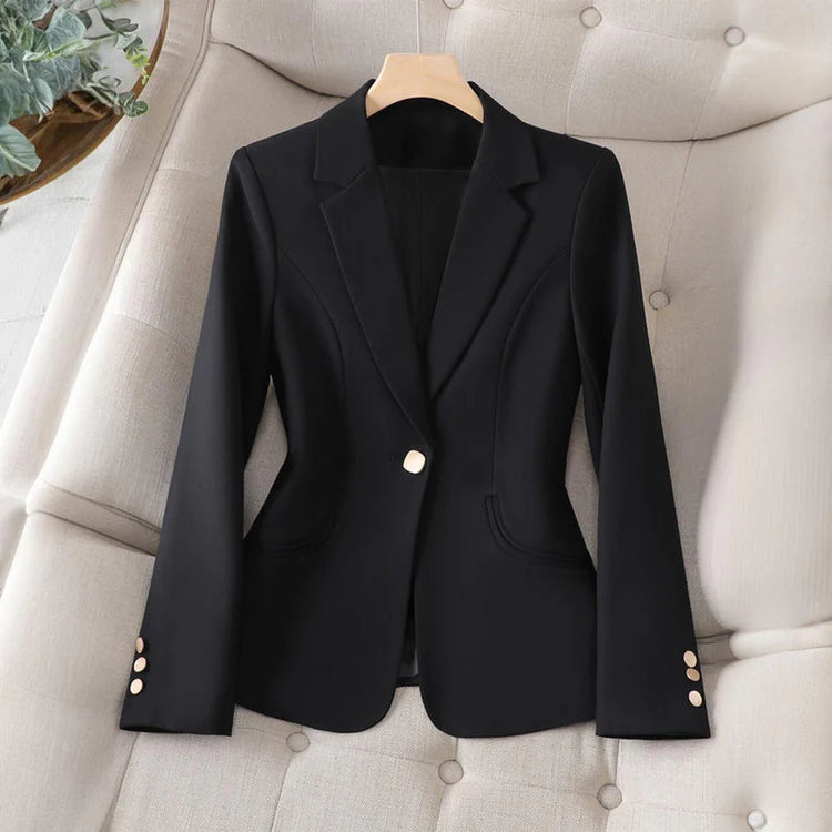 Dames Slim Fit Blazer met Reverskraag