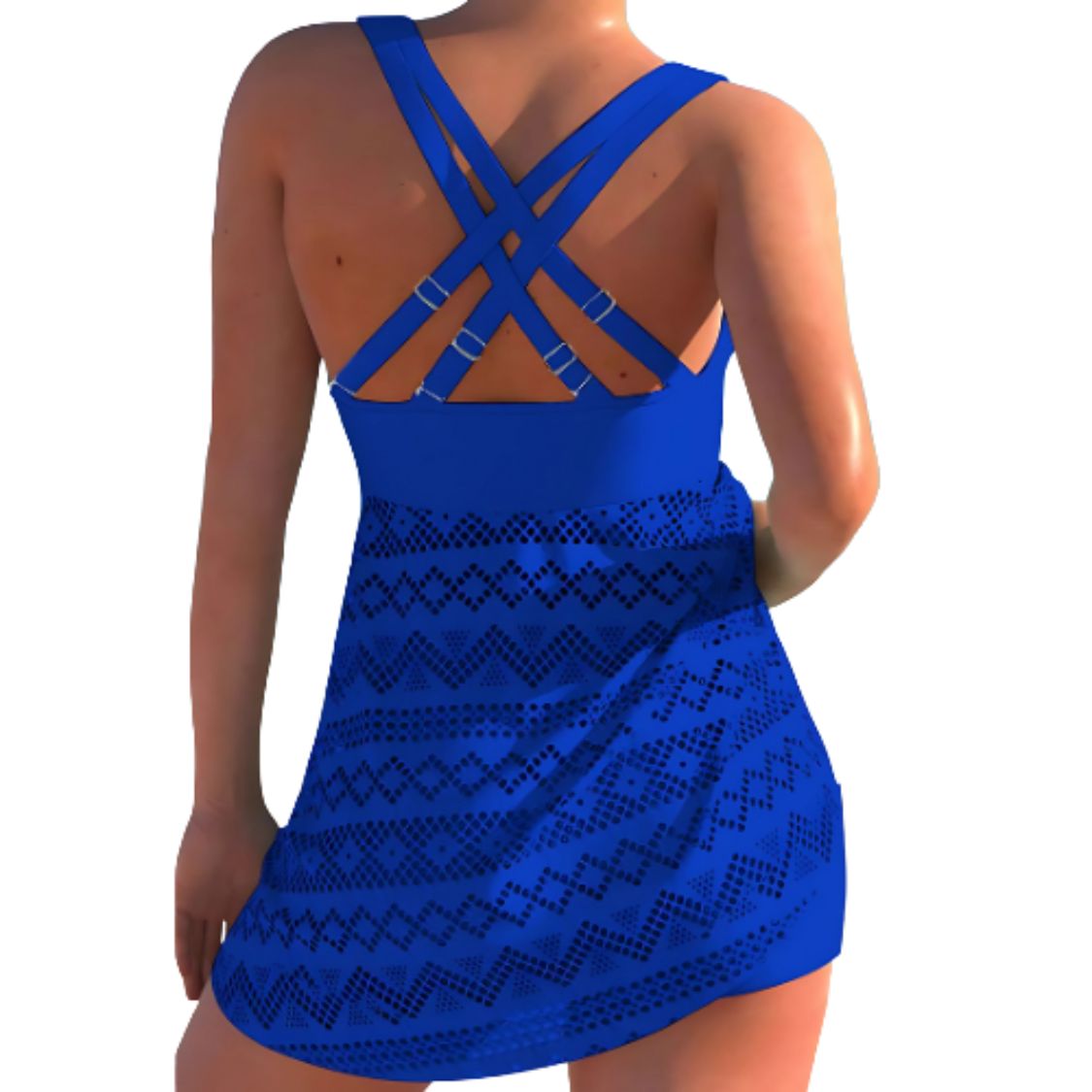 Dames Tankini met Top en Shorts