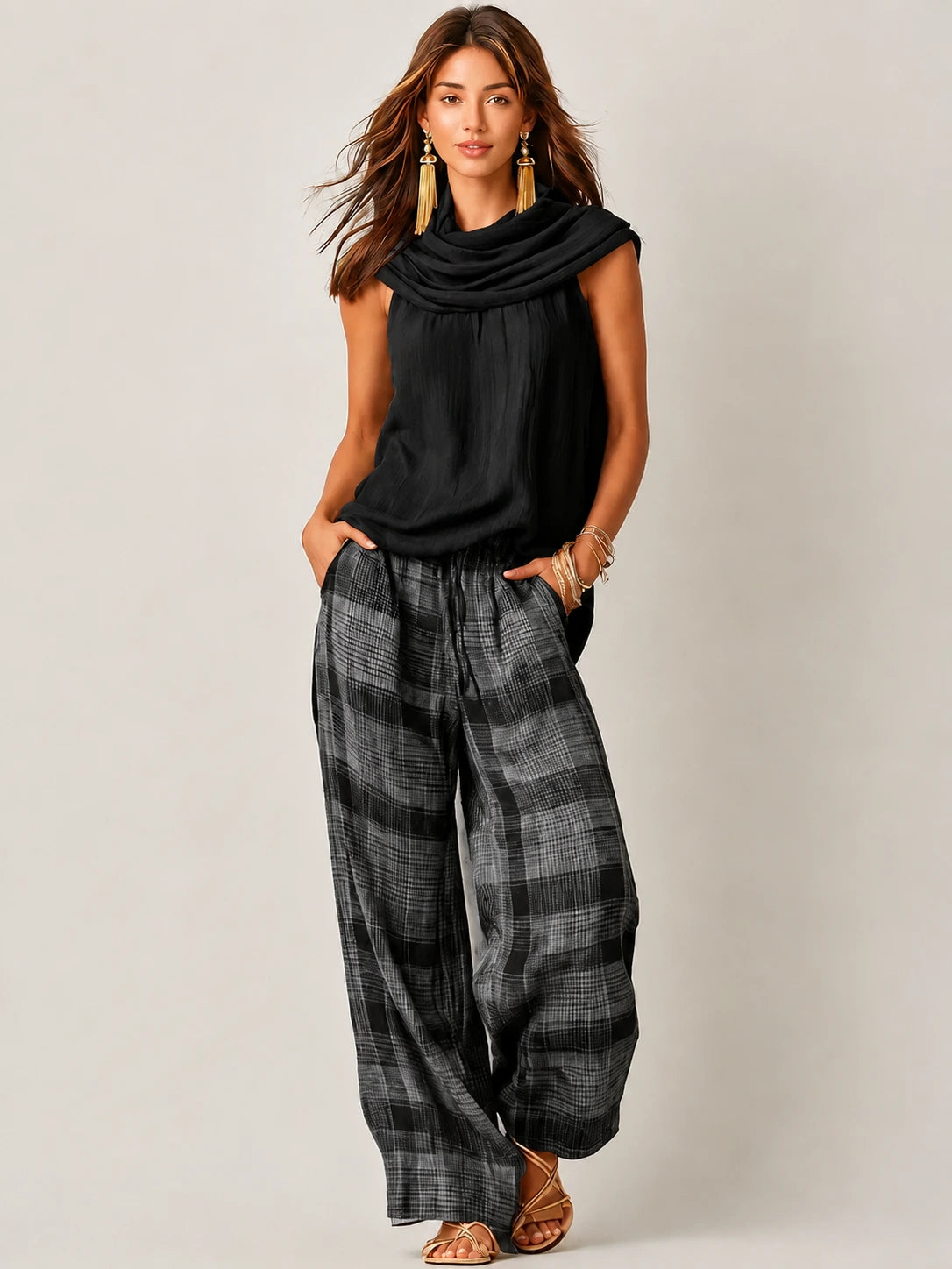 Dames Zomerset met Mouwloze Top en Lange Broek