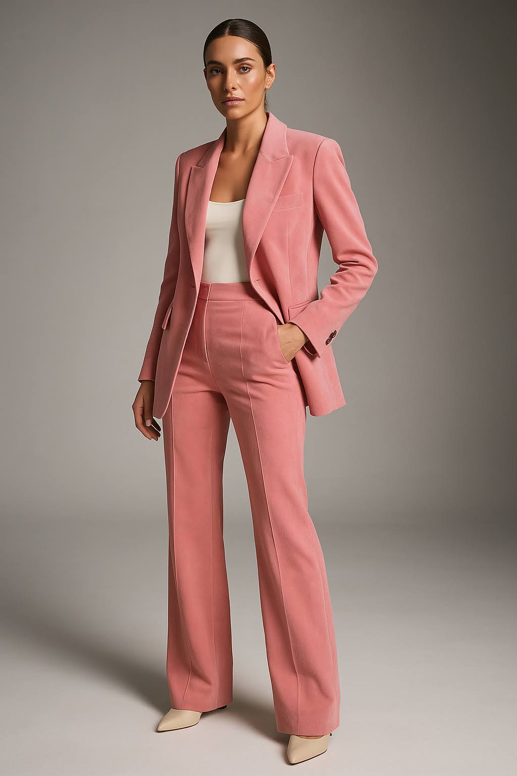 Dames blazer en broek set – tweedelig