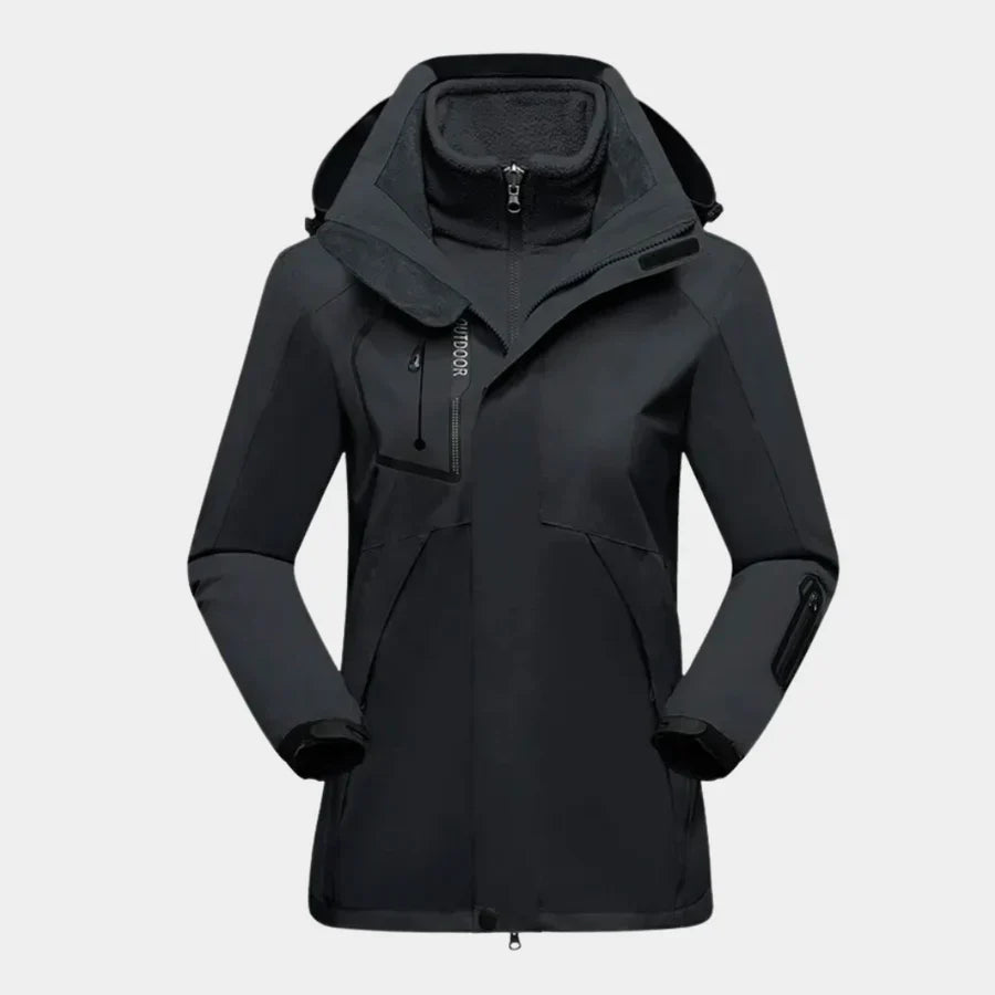 Dames Outdoor Jas met Waterafstotende Buitenlaag en Fleece Voering