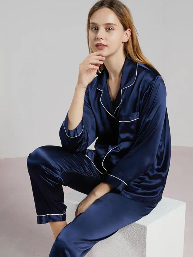 Damespyjama Tweedelig met Satijnlook