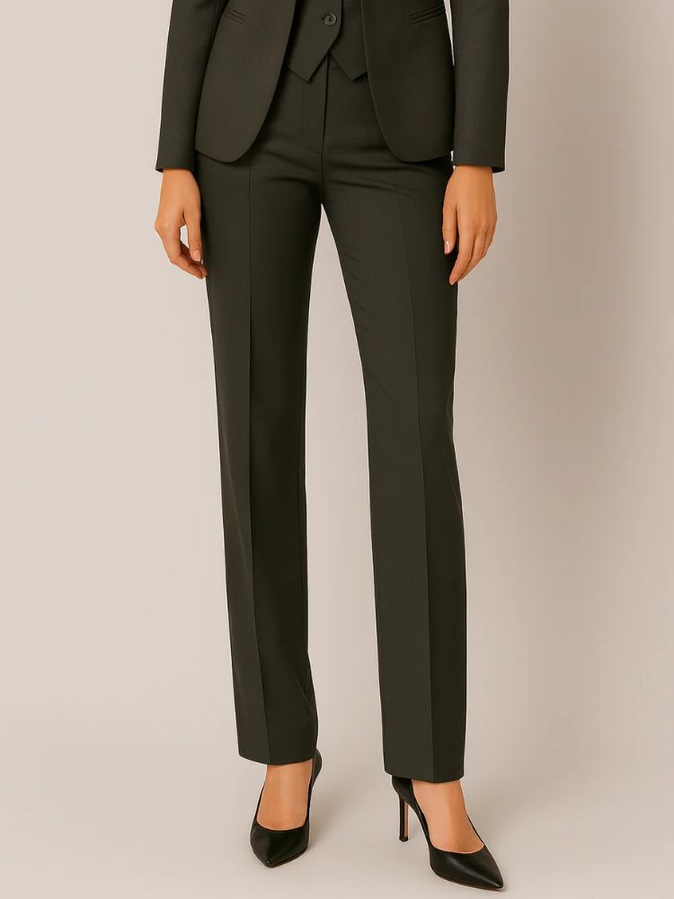 Driedelig Damespak met Blazer, Gilet en Pantalon