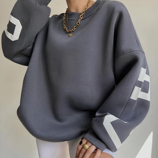 Oversized pullover met ronde hals voor dames