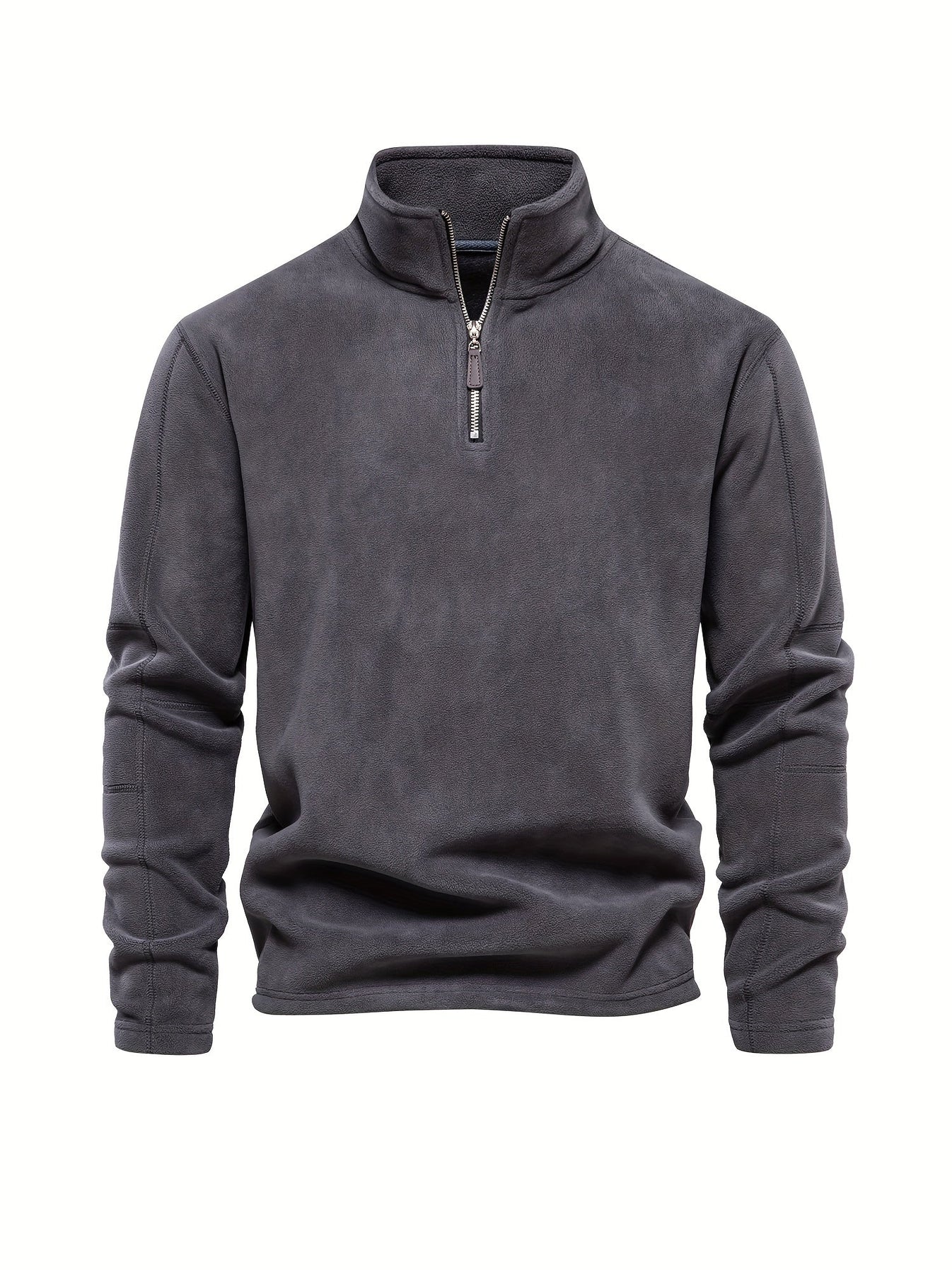 Fleece sweatshirt met halve rits voor heren