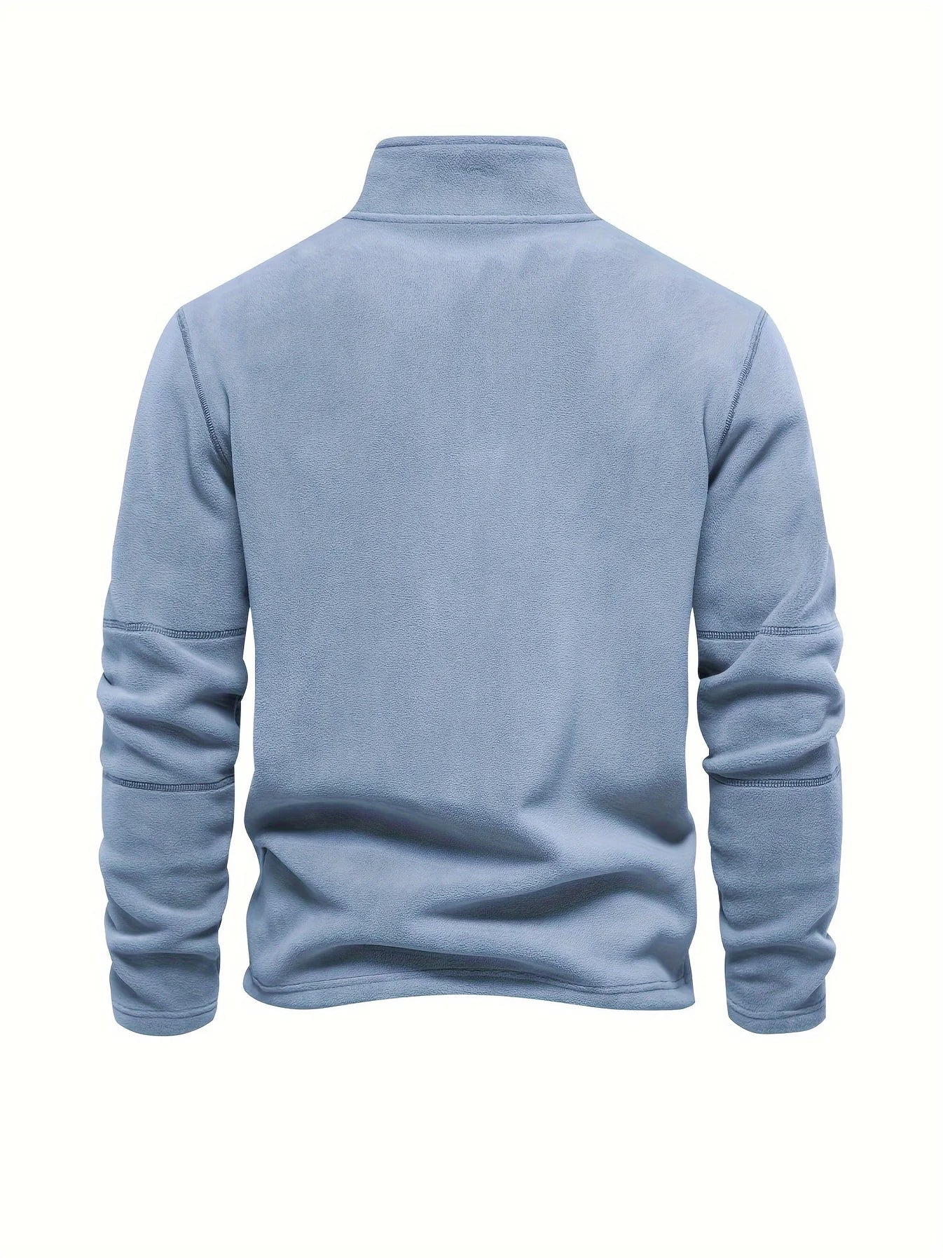 Fleece sweatshirt met halve rits voor heren