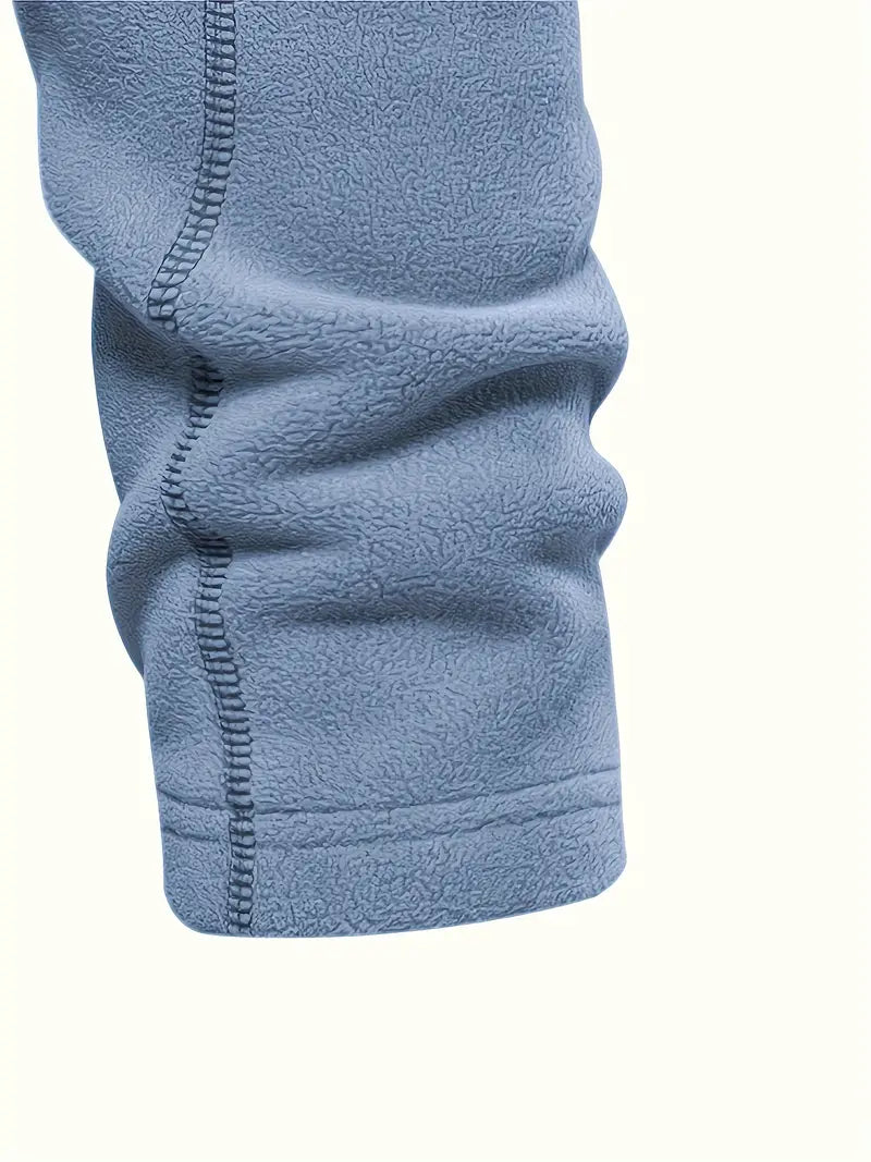Fleece sweatshirt met halve rits voor heren