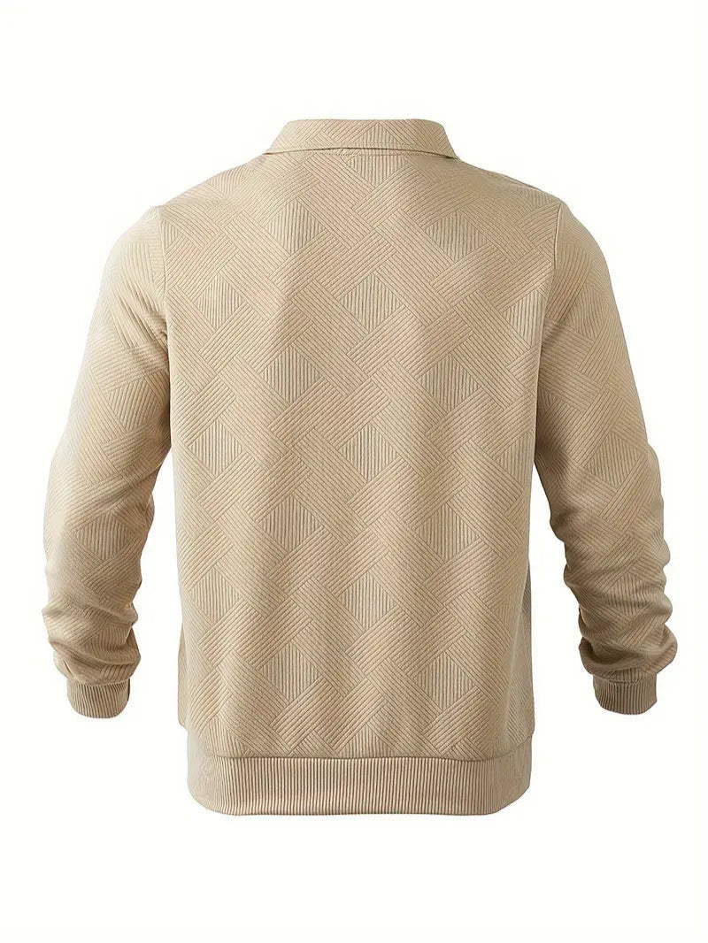 Gebreide half-zip Trui met Lange Mouwen voor Heren