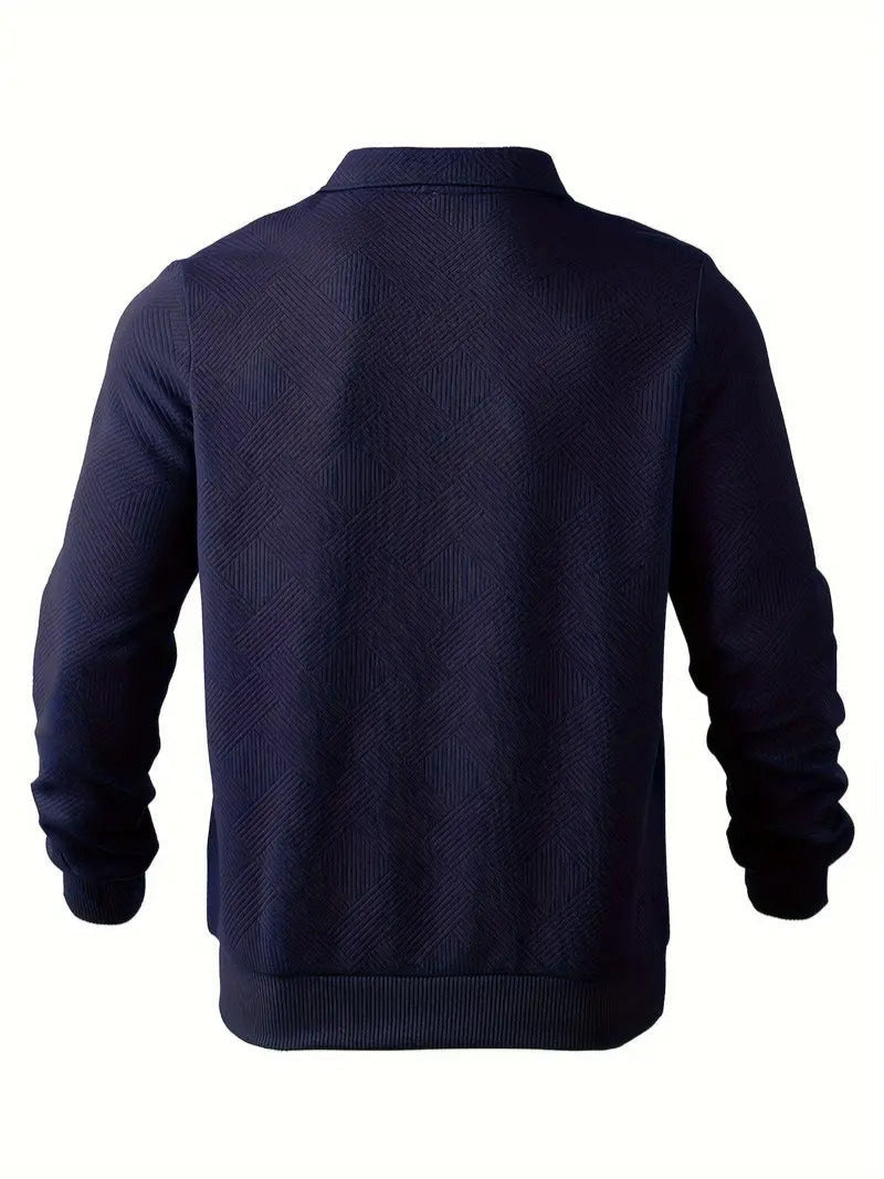 Gebreide half-zip Trui met Lange Mouwen voor Heren