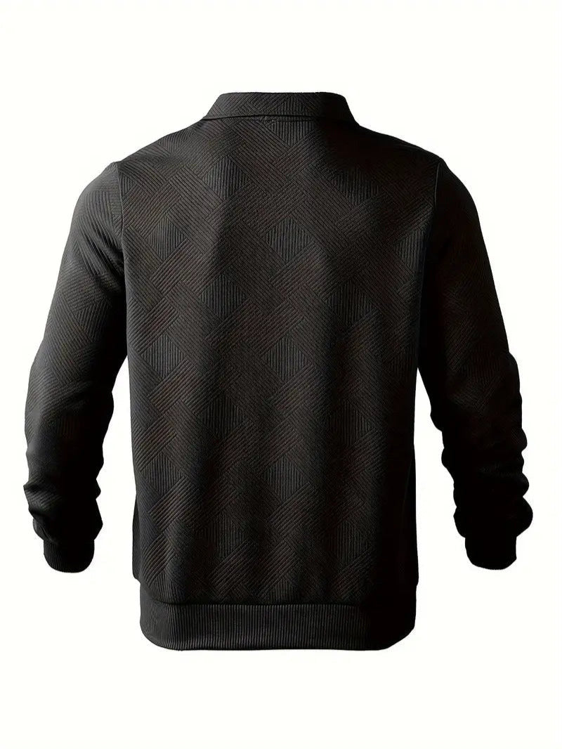 Gebreide half-zip Trui met Lange Mouwen voor Heren