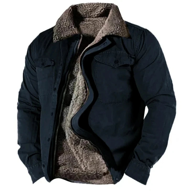 Gevoerd shirtjack met fleecevoering voor heren