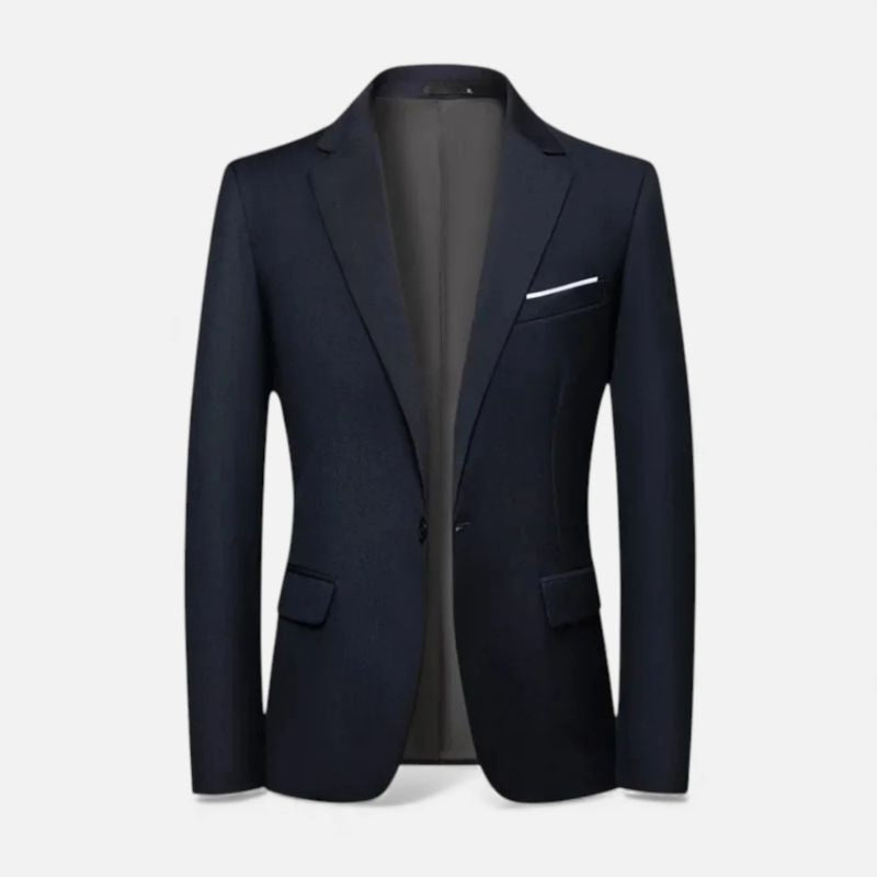 Heren Blazer met Reverskraag, Borstzak en Klepzakken