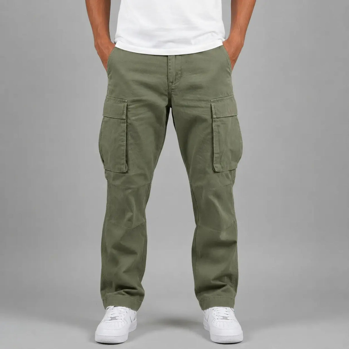 Heren Cargo Broek met Meerdere Zakken en Ritssluiting