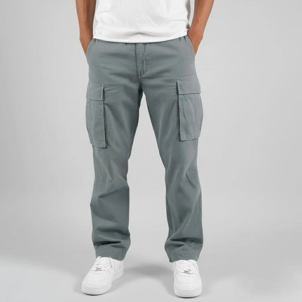 Heren Cargo Broek met Meerdere Zakken en Ritssluiting