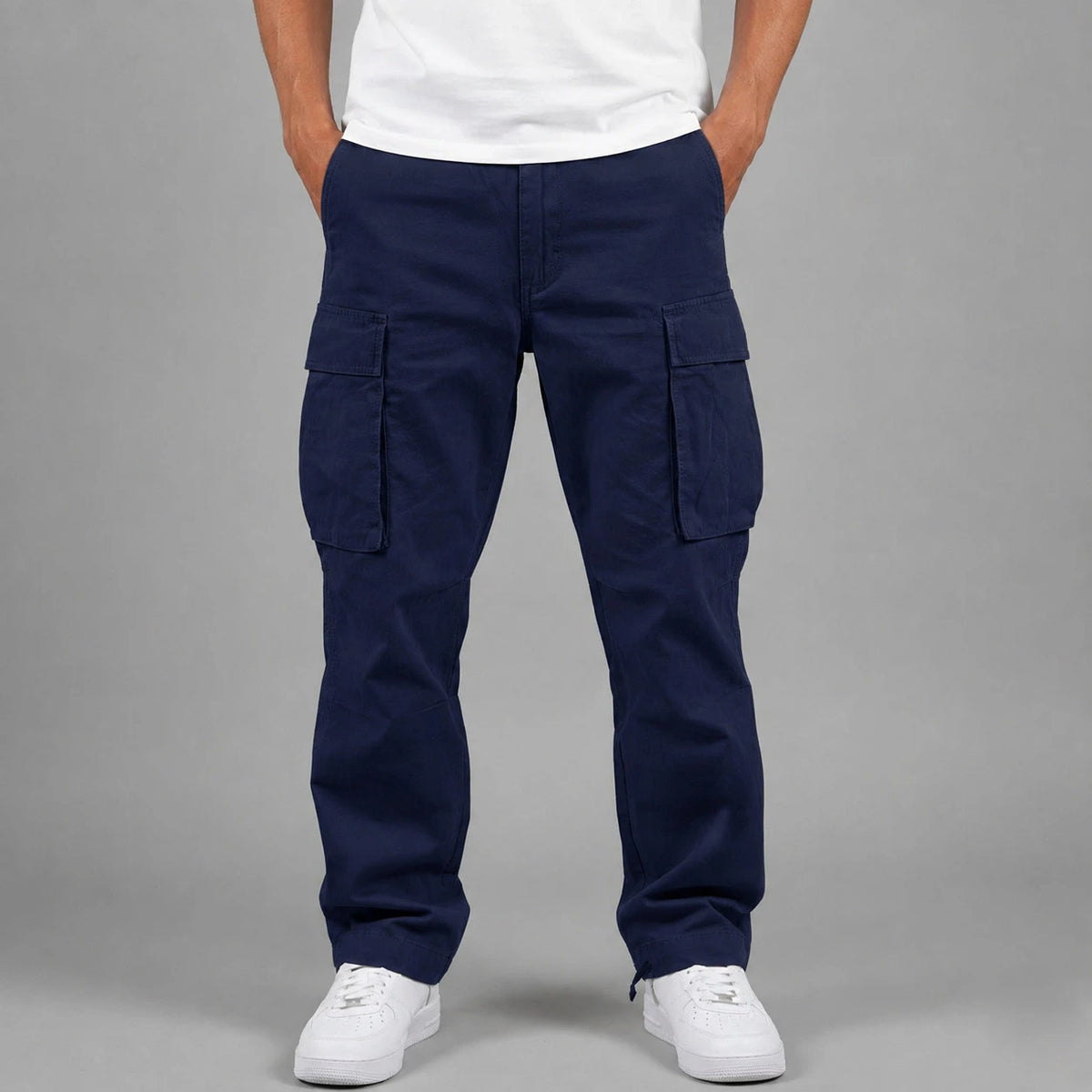 Heren Cargo Broek met Meerdere Zakken en Ritssluiting