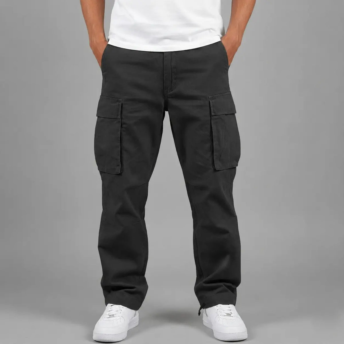 Heren Cargo Broek met Meerdere Zakken en Ritssluiting