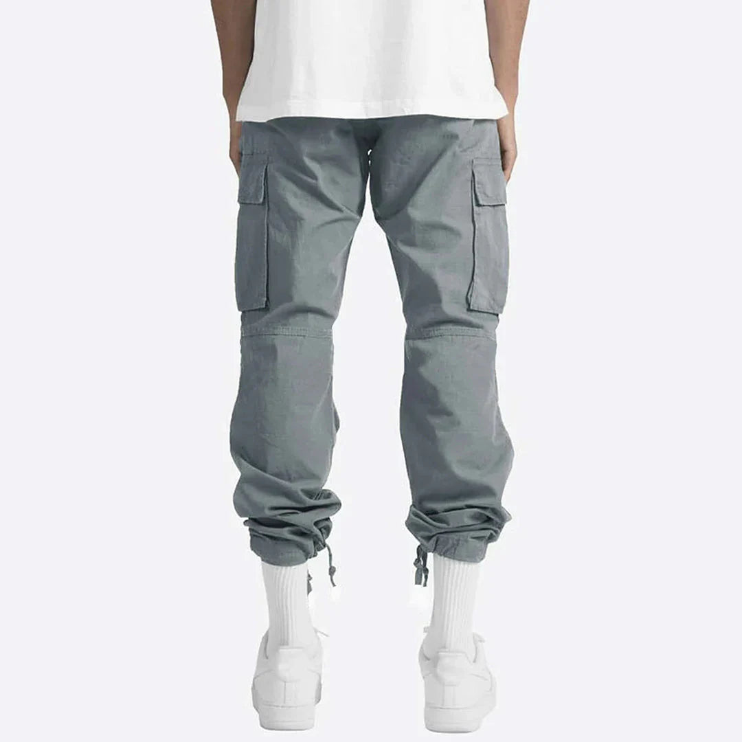 Heren Cargo Broek met Ripstop Stof en Meerdere Zakken