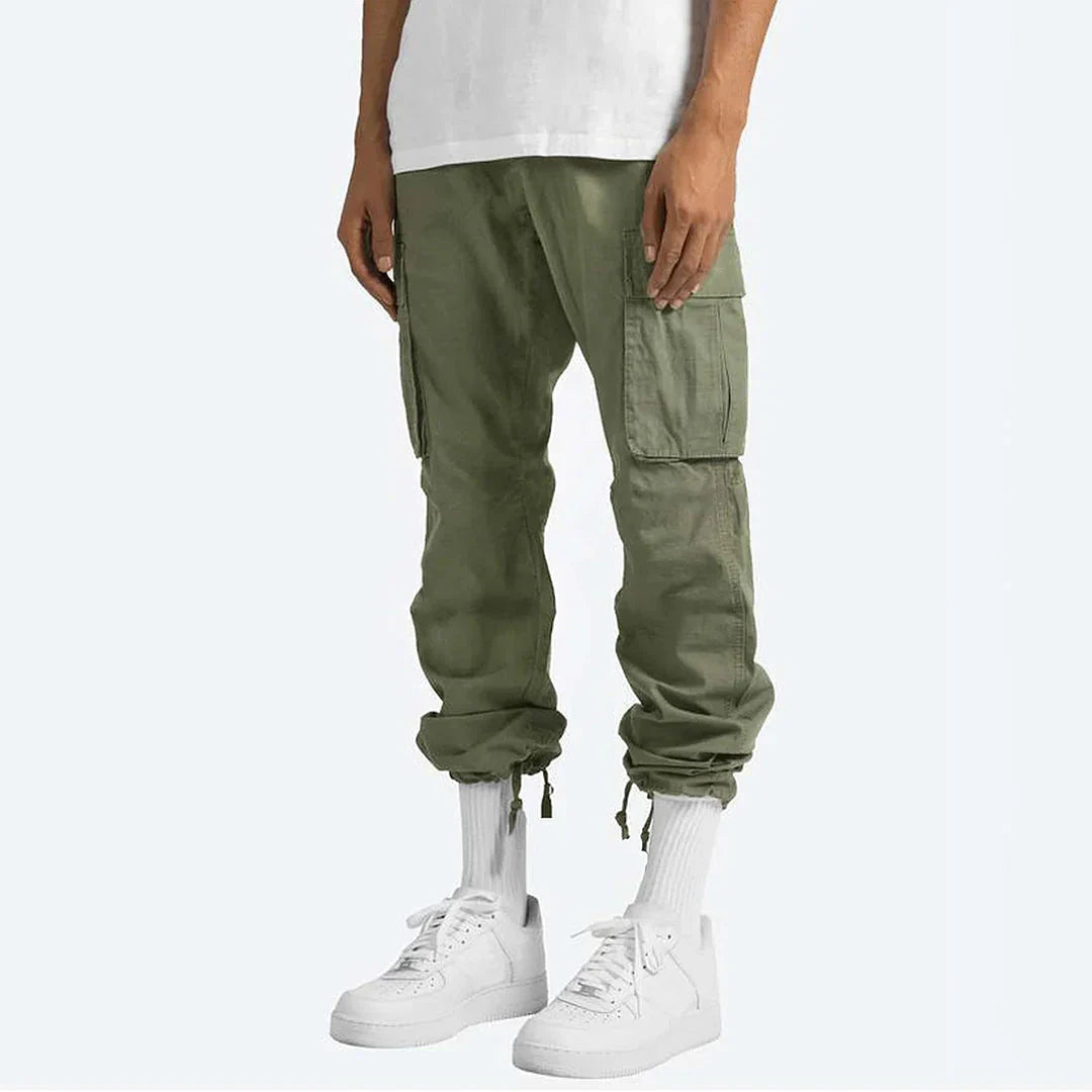 Heren Cargo Broek met Ripstop Stof en Meerdere Zakken