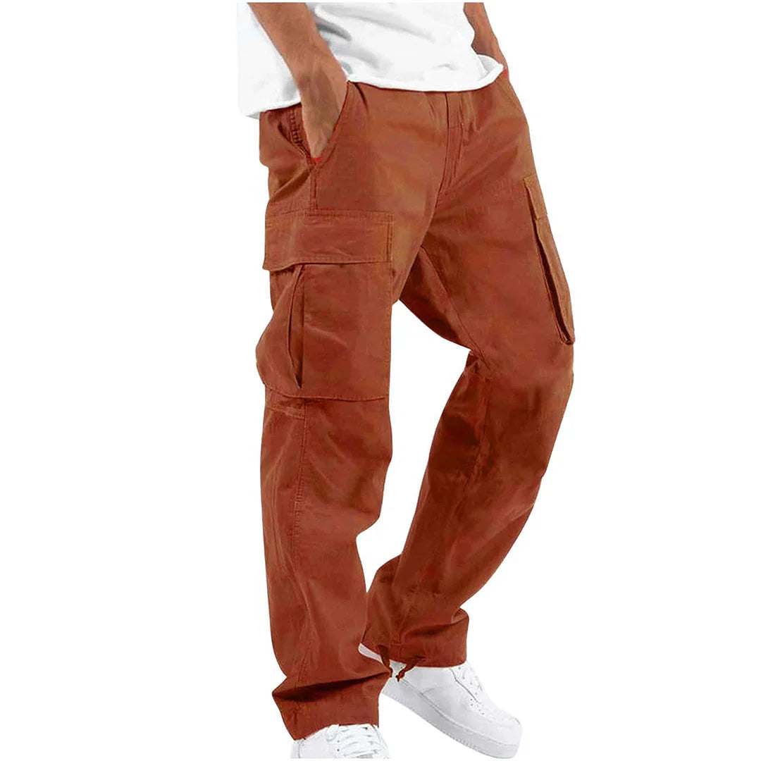 Heren Cargo Broek met Ripstop Stof en Meerdere Zakken