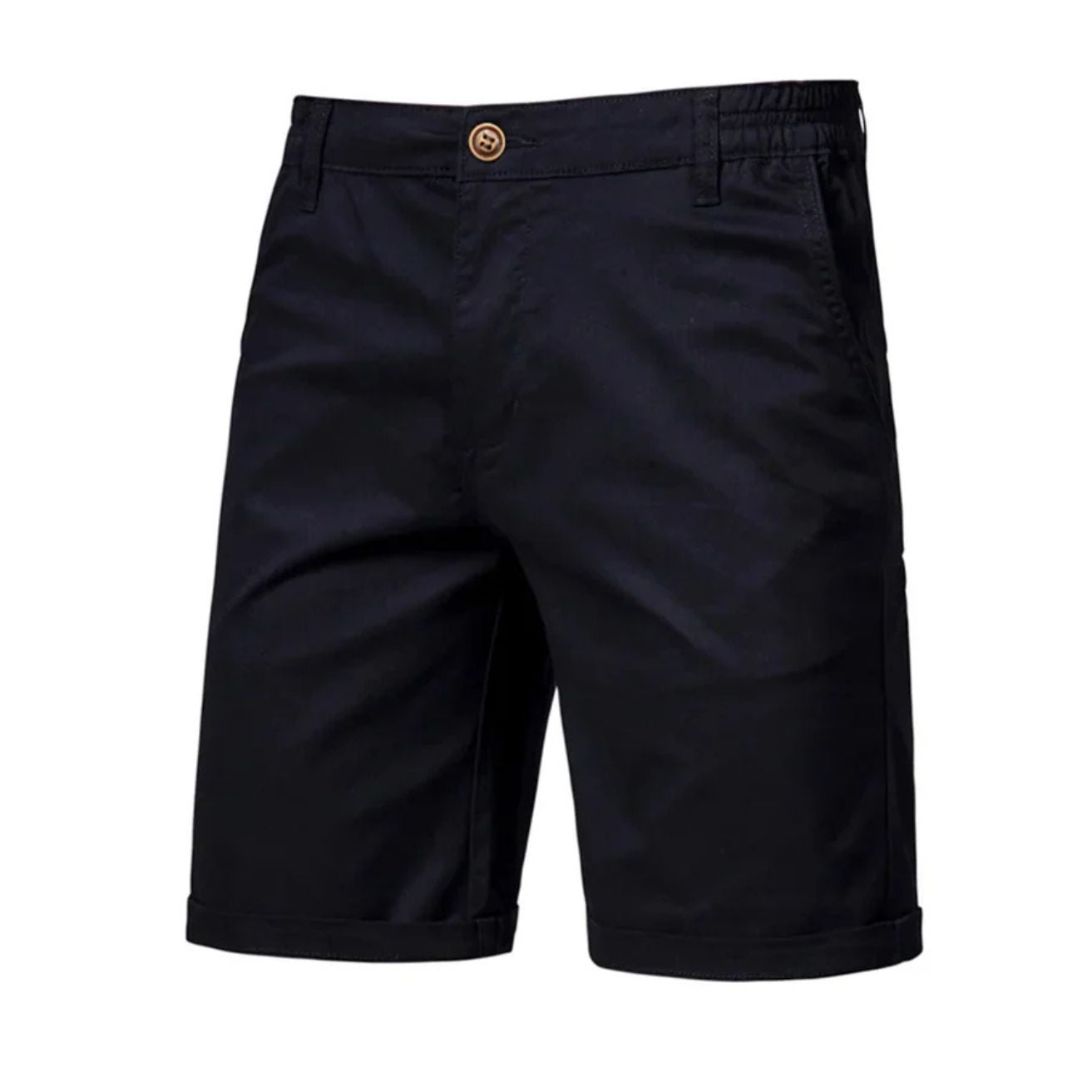 Heren Chino Korte Broek met Knoopsluiting en Meerdere Zakken