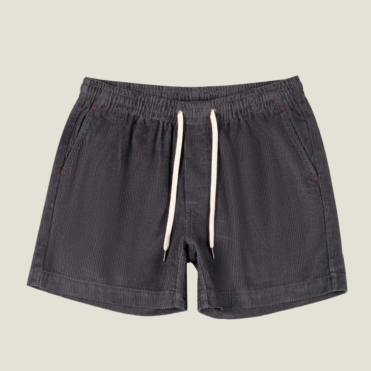 Heren Corduroy Korte Broek met Steekzakken en Losse Pasvorm