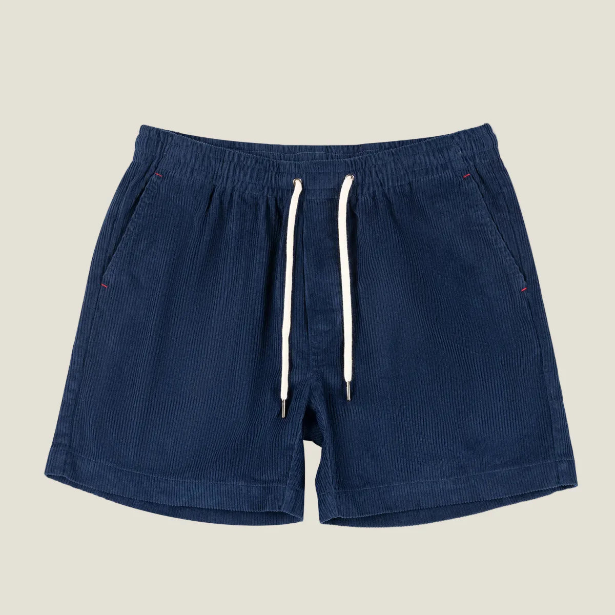Heren Corduroy Korte Broek met Steekzakken en Losse Pasvorm