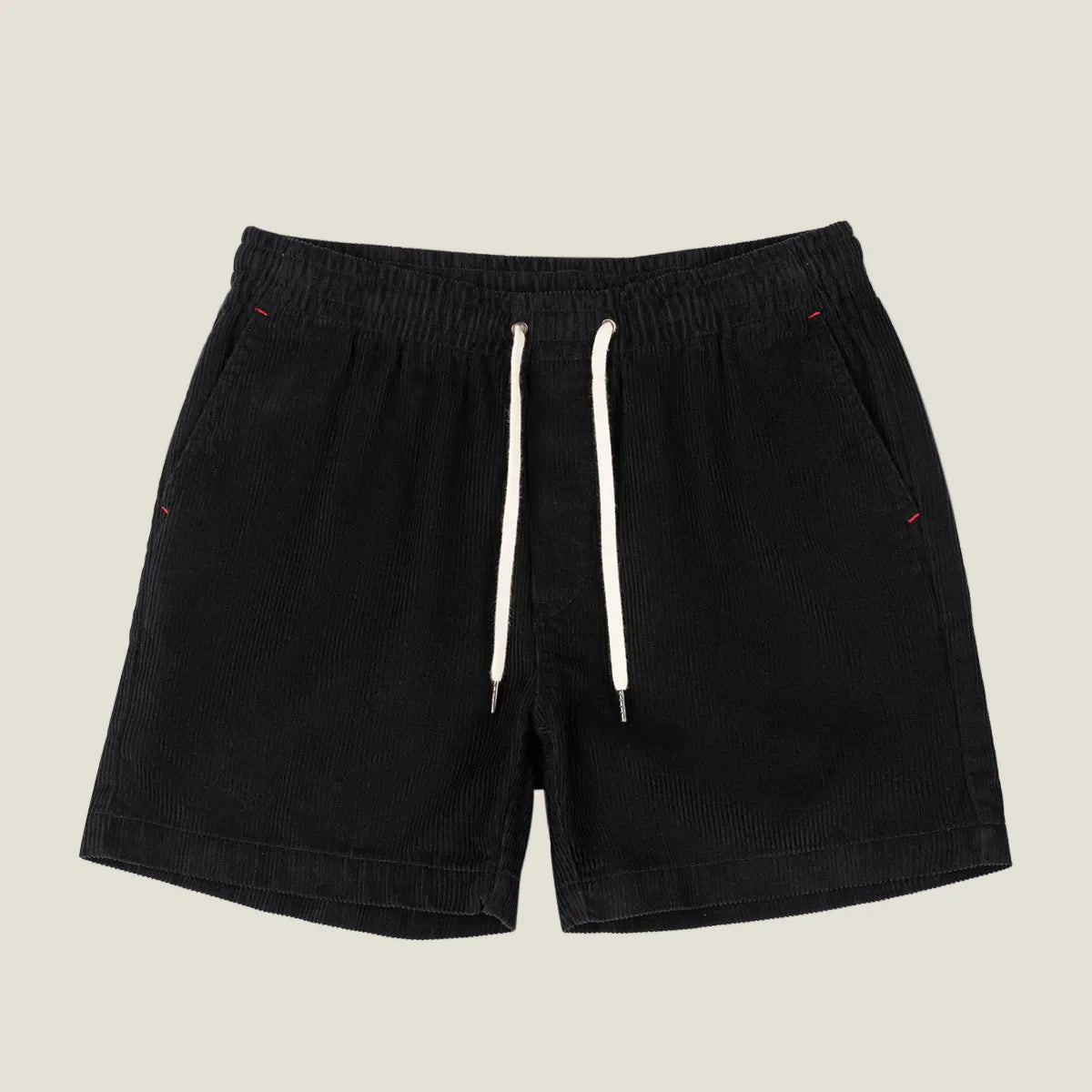 Heren Corduroy Korte Broek met Steekzakken en Losse Pasvorm