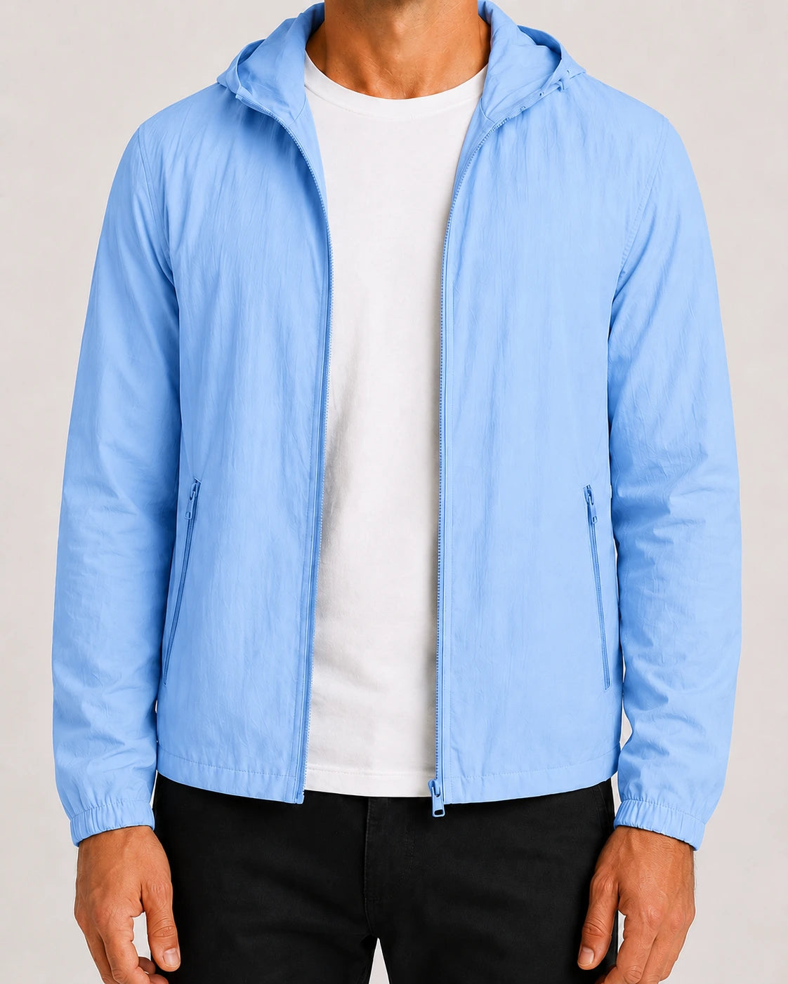 Heren Dun Jack met Capuchon en Ritssluiting