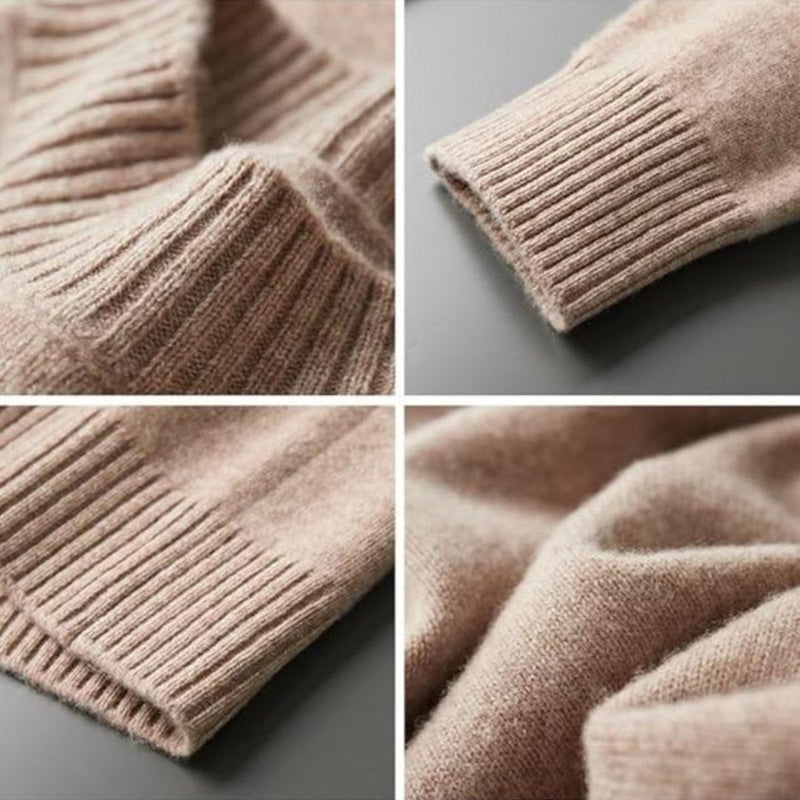 Heren Gebreide Trui met Ronde Hals