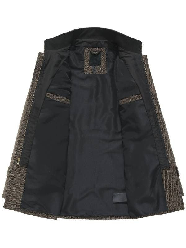 Heren Jas met Opstaande Kraag van Wolmix