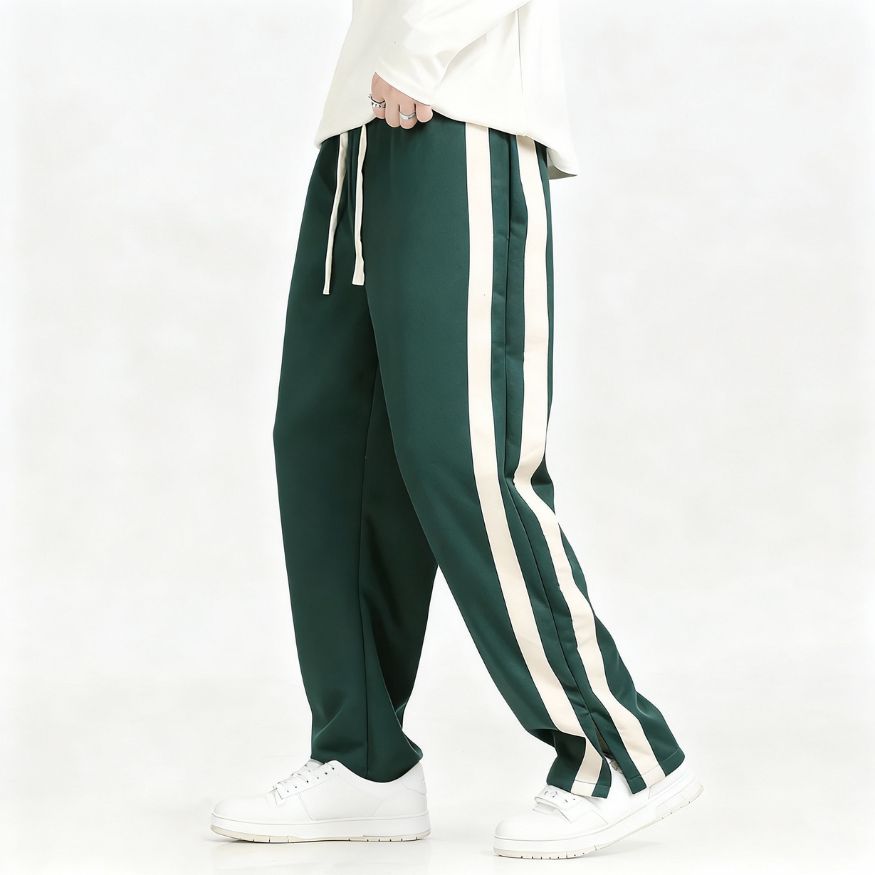 Heren Joggingbroek met Strepen en Elastische Tailleband