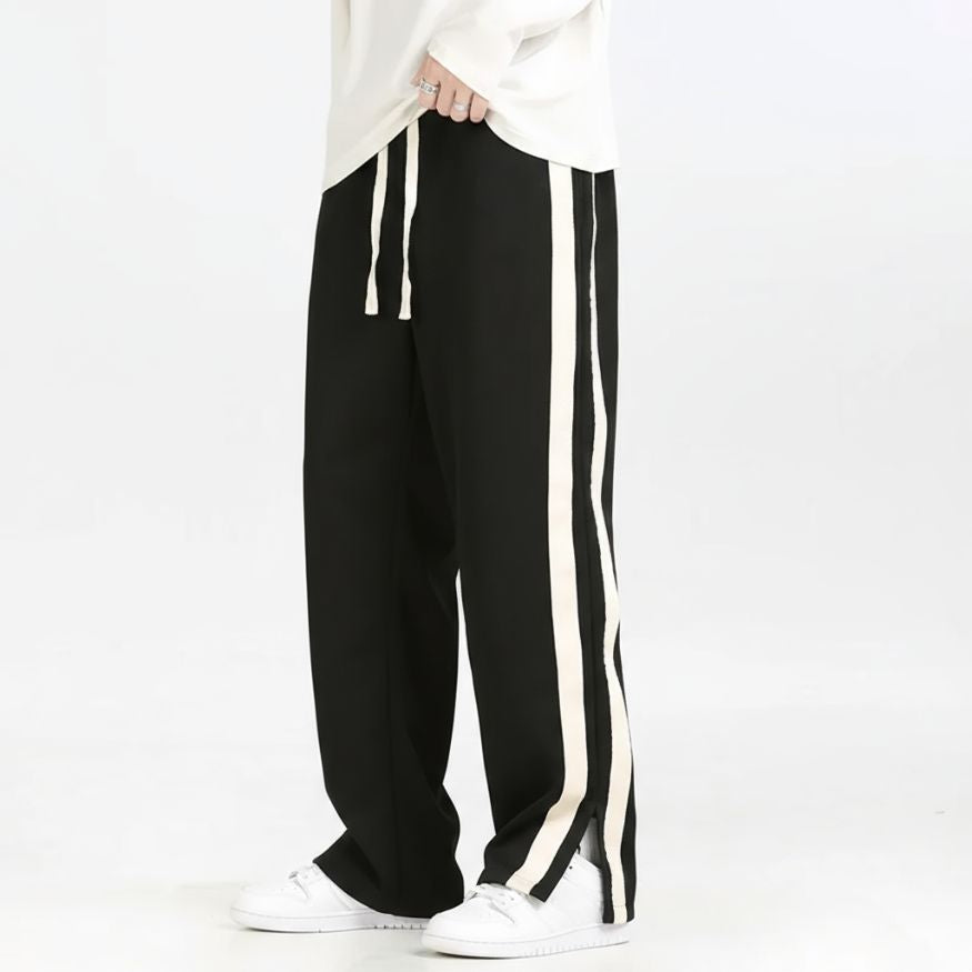 Heren Joggingbroek met Strepen en Elastische Tailleband