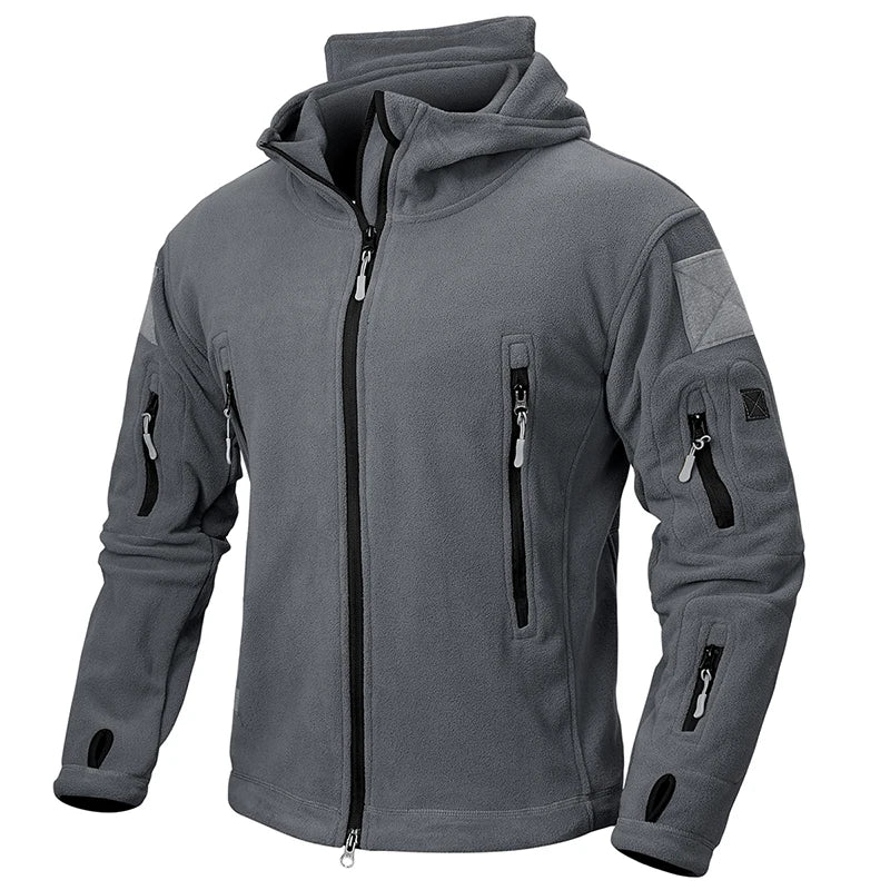 Heren Outdoor Fleece Jas met Capuchon en Ritssluiting