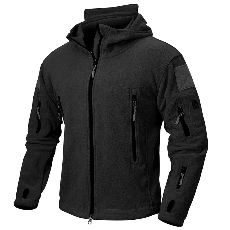 Heren Outdoor Fleece Jas met Capuchon en Ritssluiting
