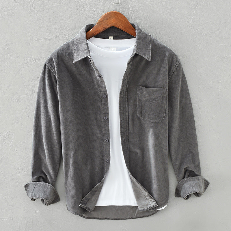 Heren Overshirt van Corduroy met Lange Mouwen