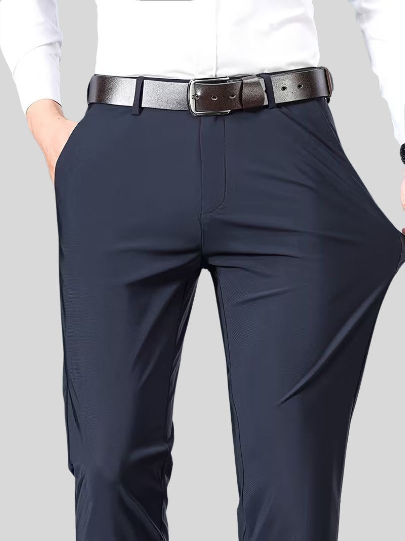 Heren Pantalon met Stretch en Slim Fit