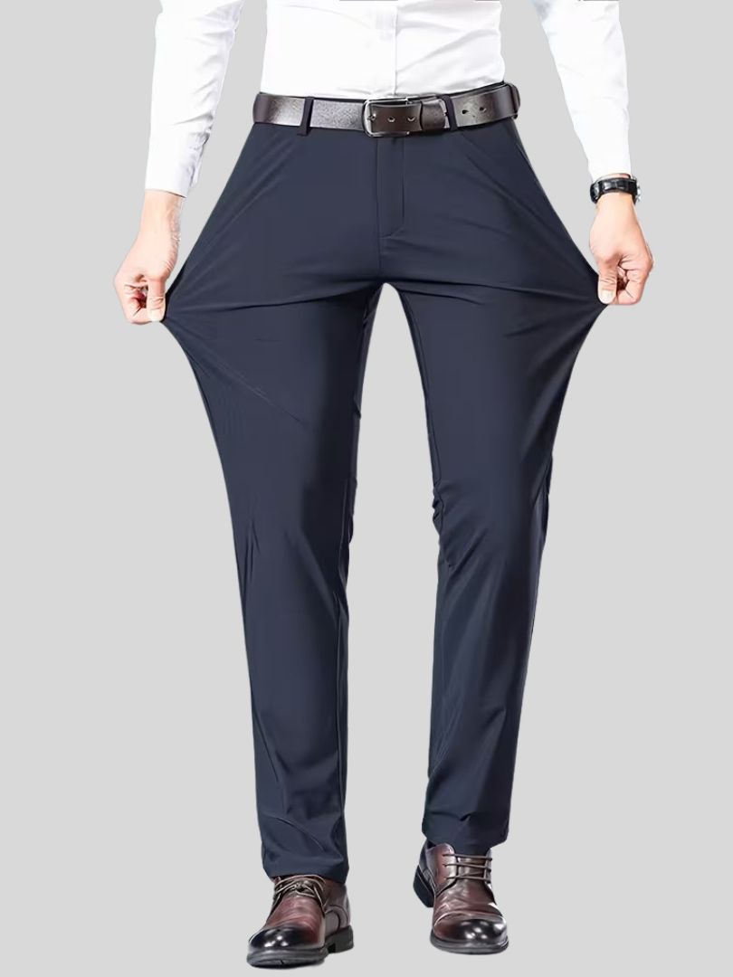 Heren Pantalon met Stretch en Slim Fit