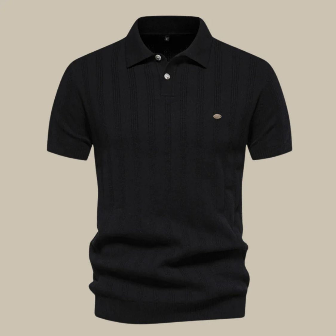 Heren Polo met Gestreept Patroon en Korte Mouwen