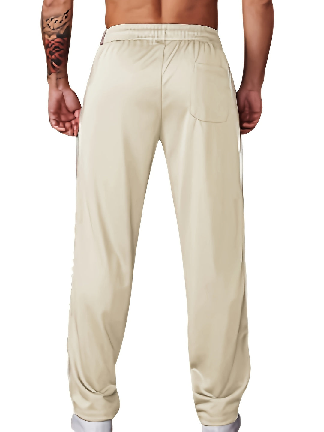 Heren Sportbroek met Elastische Taille en Zakken