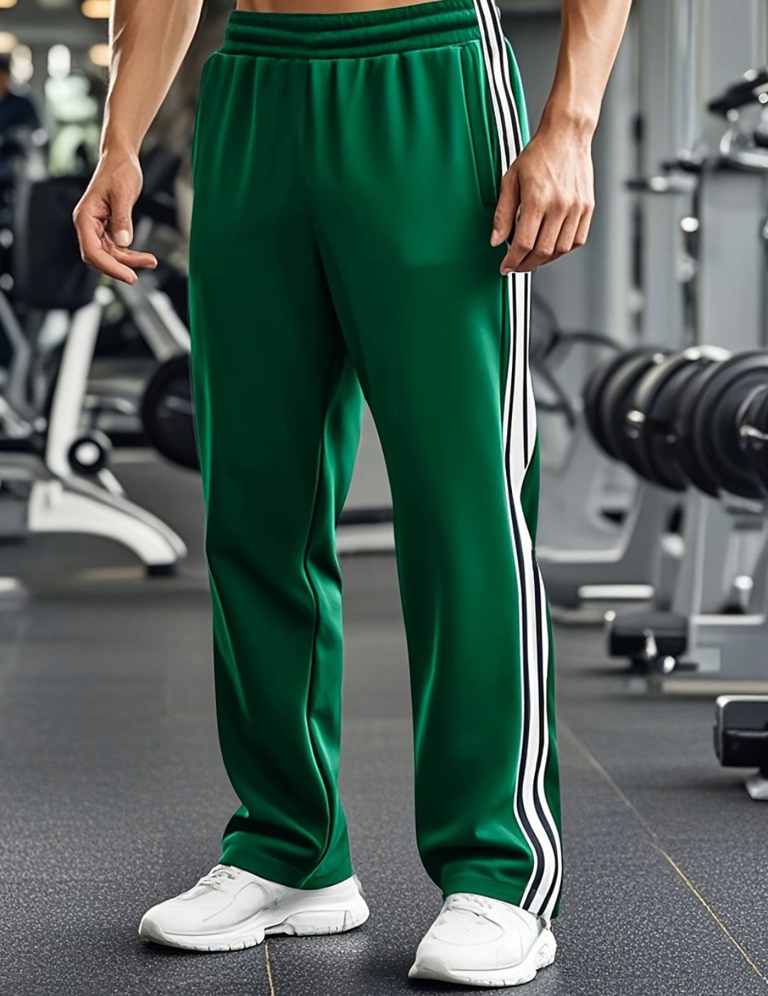 Heren Sportbroek met Elastische Taille en Zakken