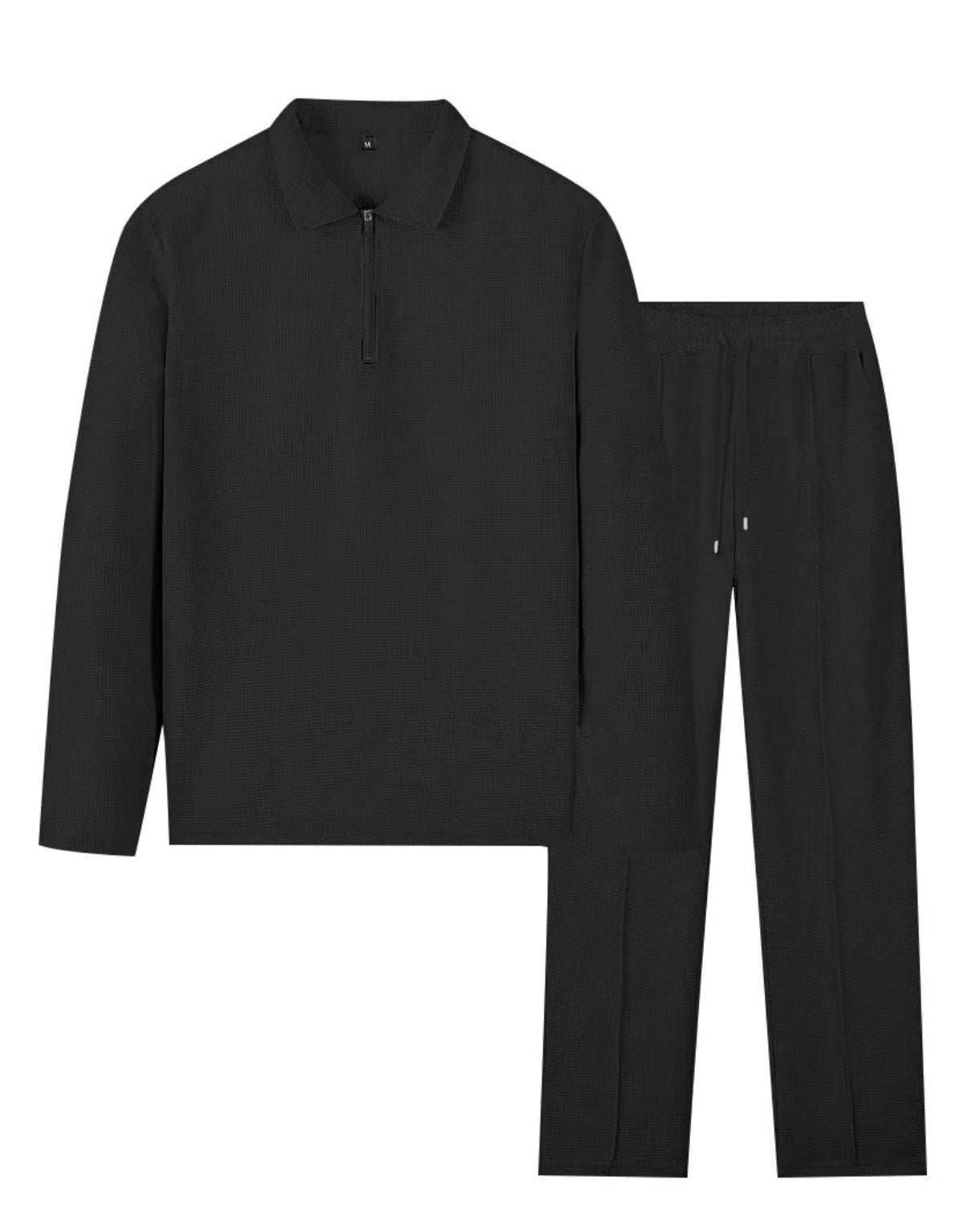Heren Tweedelig Set met Polo en Rechte Broek