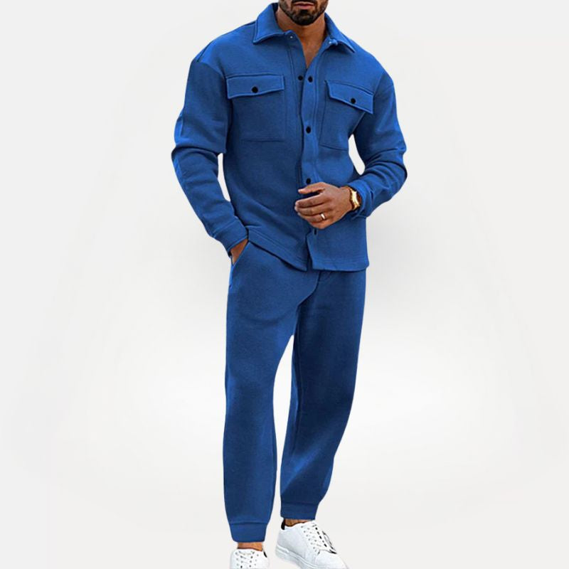 Heren Tweedelige Set met Overshirt en Broek