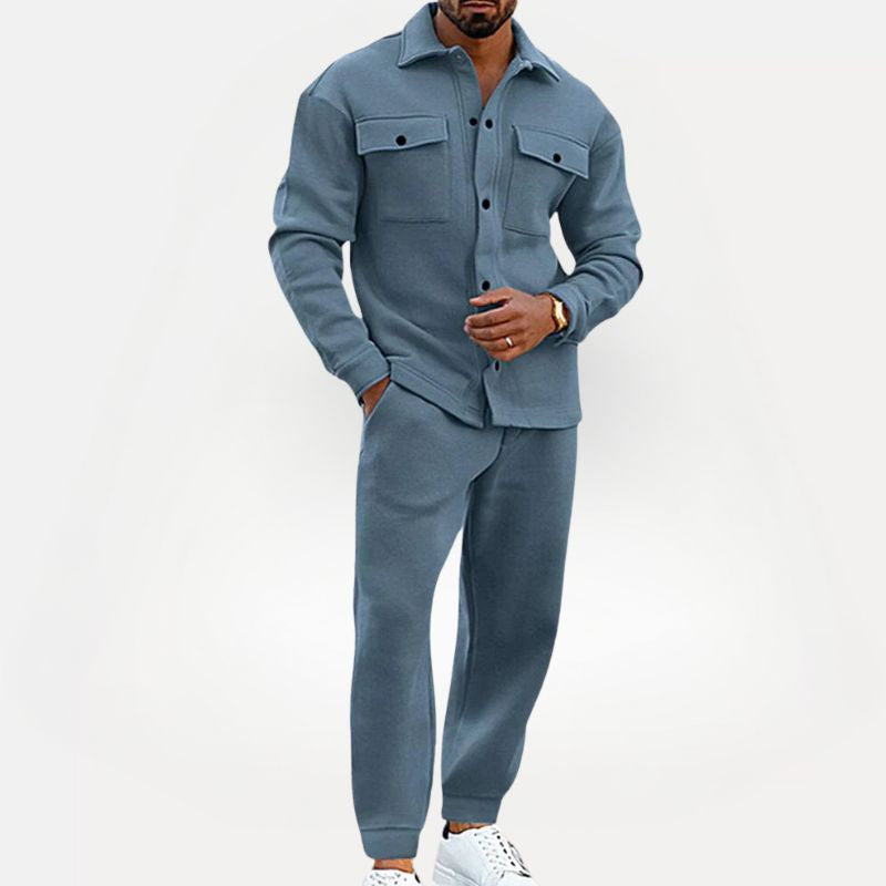 Heren Tweedelige Set met Overshirt en Broek