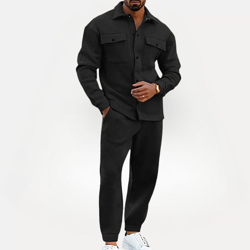 Heren Tweedelige Set met Overshirt en Broek