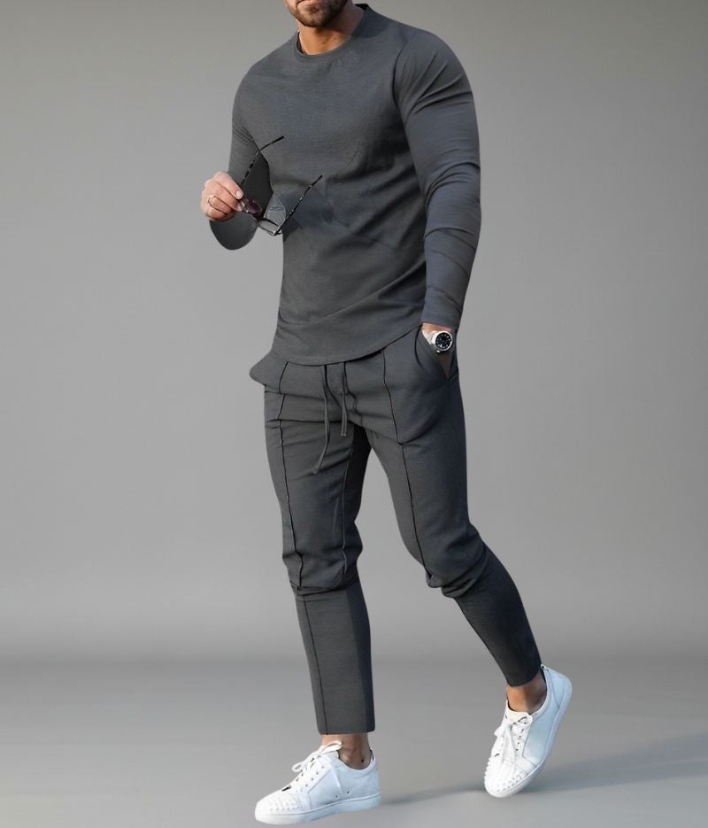 Heren Tweedelige Set met Sweatshirt en Broek