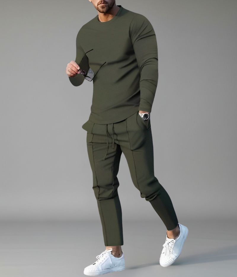 Heren Tweedelige Set met Sweatshirt en Broek